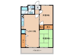 マンション重徳の物件間取画像